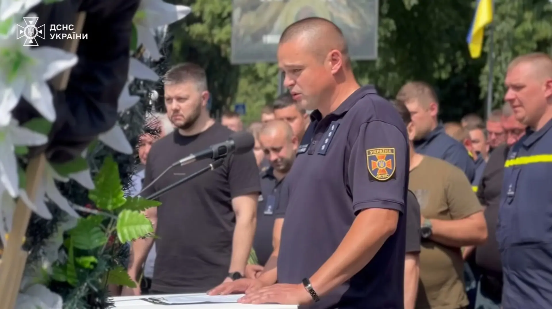 У Києві попрощалися з рятувальниками, які загинули під час ліквідації наслідків атаки РФ