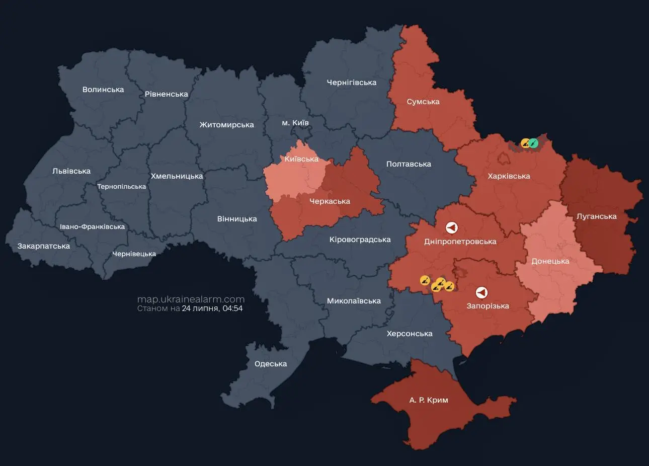 Микола Калашник: Відсьогодні сигнал повітряної тривоги на Київщині диференційований