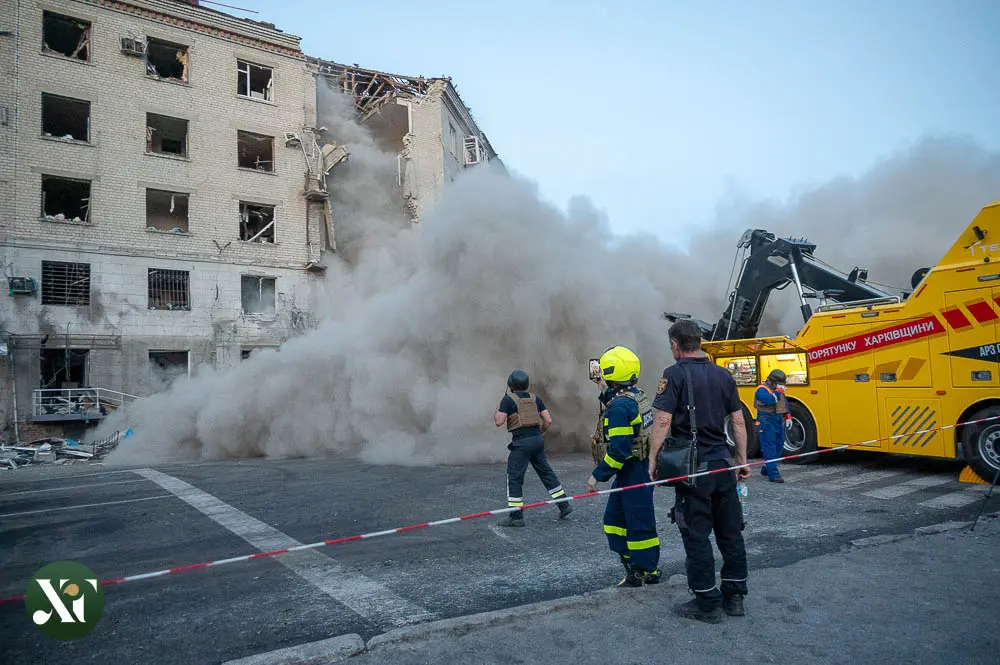 Завершується відновлення напівзруйнованого росіянами будинку в середмісті Харкова (фото)