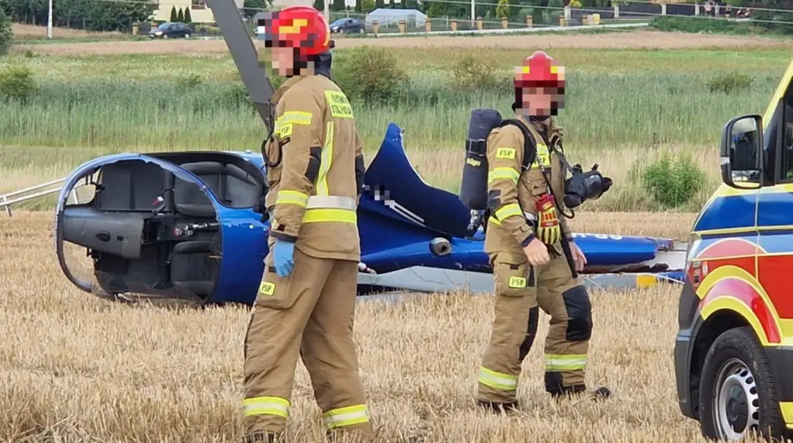 У Польщі двоє людей постраждали в аварії гелікоптера