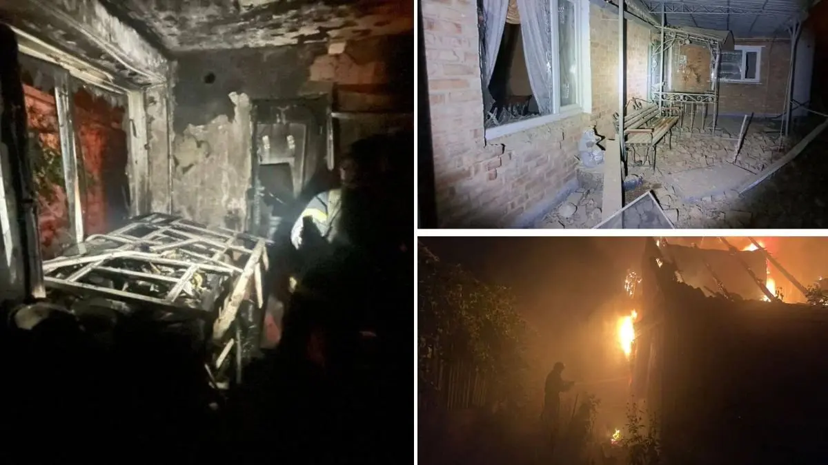 Ворог вдарив КАБом та обстріляв два райони Дніпропетровської області: загинули двоє людей, потрощені будинки та заправки