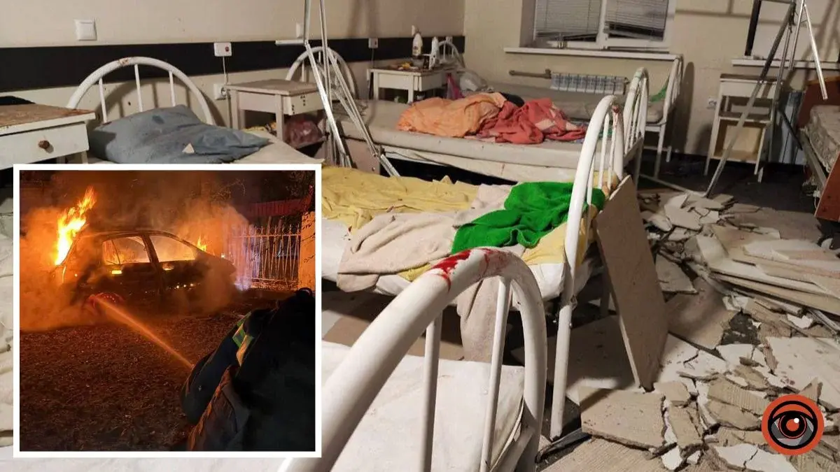Пошкоджені пологовий будинок та відділення лікарні: рятувальники показали фото з місця атаки по Кам’янському