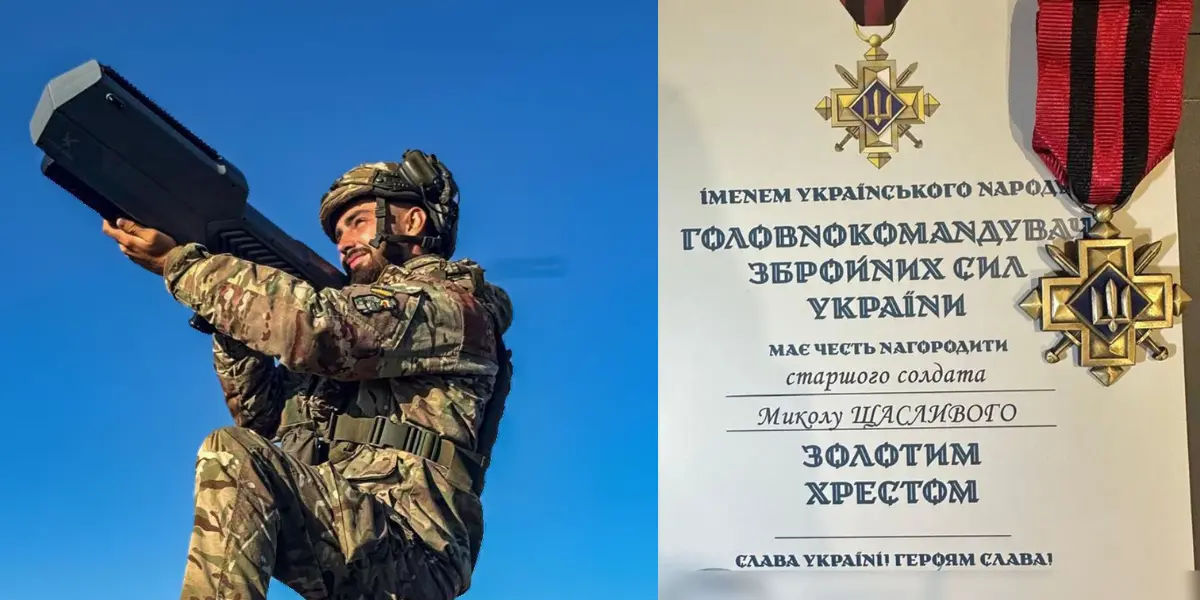 Захисника з Вінниччини Миколу Щасливого нагородили «Золотим хрестом»