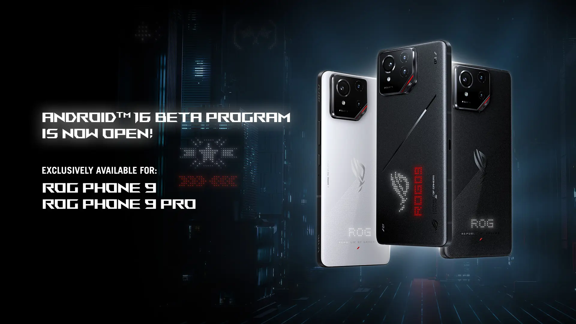 Asus починає тестування Android 16 для ігрових смартфонів