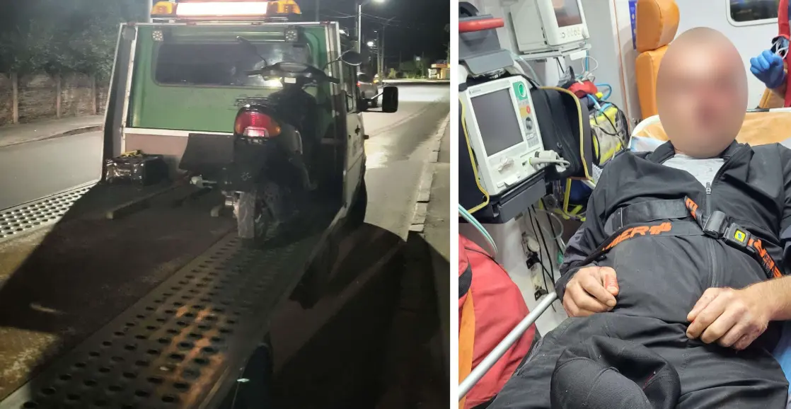 У Вінниці патрульні склали п’ять адмінматеріалів на мопедиста, який напідпитку вчинив ДТП
