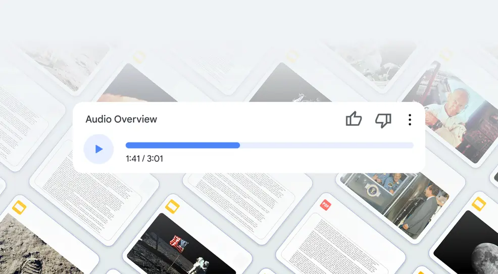 Нова функція Audio Overviews від Google пояснює теми у форматі подкастів