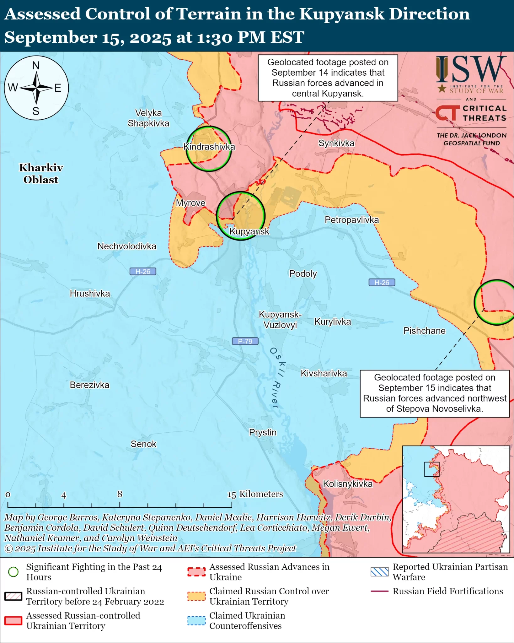 Росіяни – у центрі Куп’янська: аналіз ISW