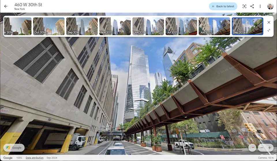 Google додає історичний Street View до Google Earth